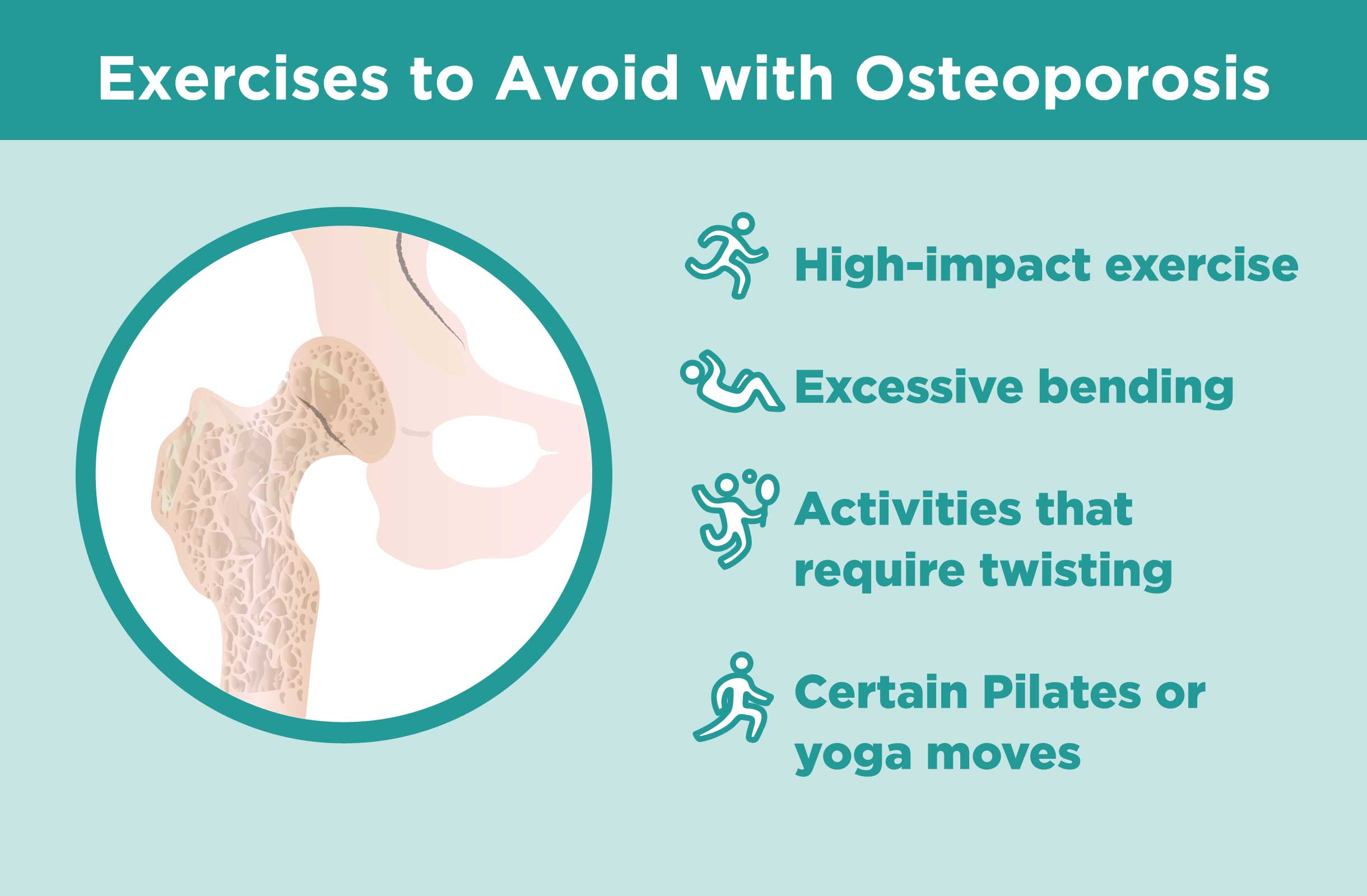 Exercises to Avoid with Osteoporosis: Workouts to Skip, How to Stay Safe