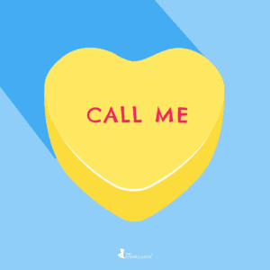 Conversation Hearts for Chronic Illness Call Me