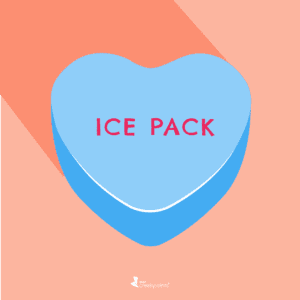 Conversation Hearts for Chronic Illness Ice Pack