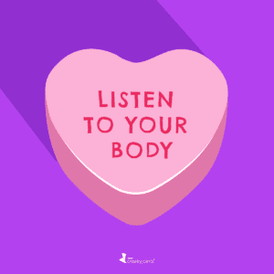 Conversation Hearts for Chronic Illness Listen to Your Body