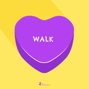 Conversation Hearts for Chronic Illness Walk