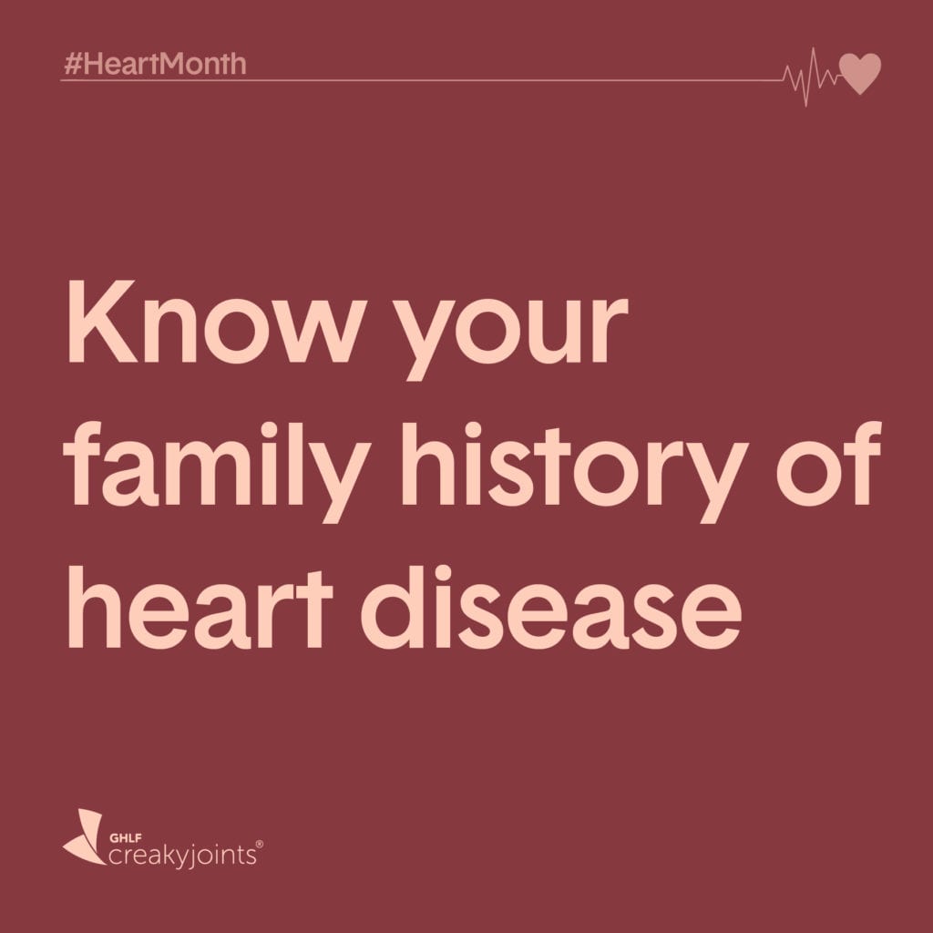 Rheumatoid Arthritis Heart Month Know Your Family History