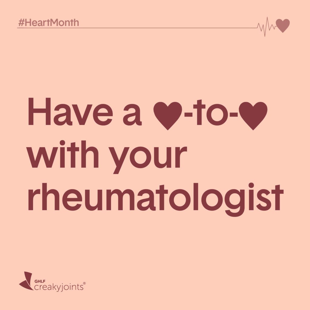 Rheumatoid Arthritis Heart Month Talk to Your Rheumatologist