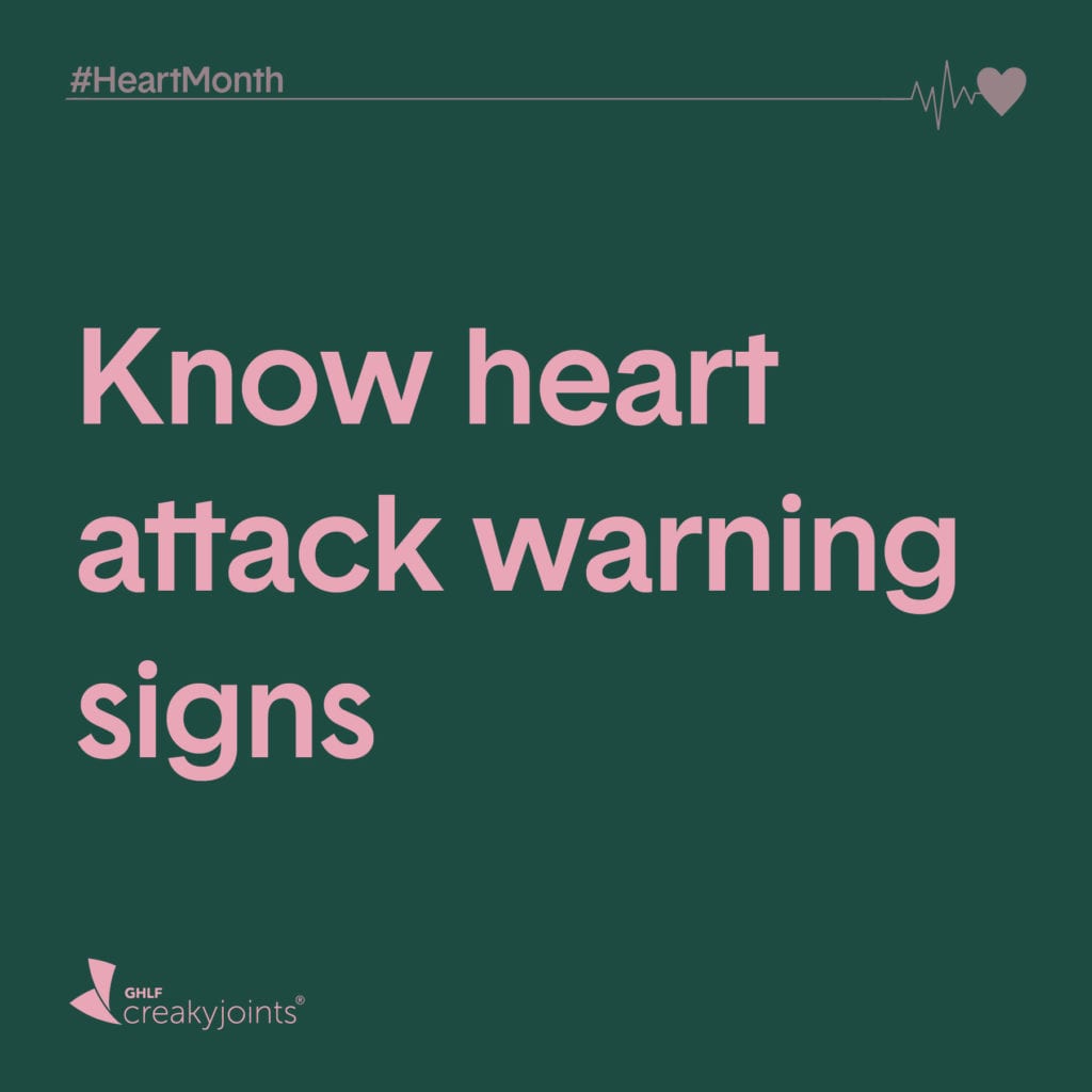Know heart attack warning signs