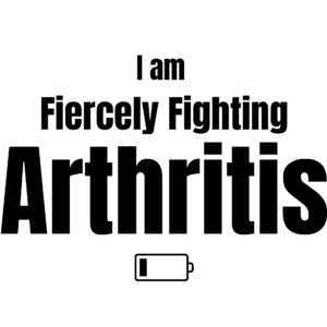 Image with the words Fiercely Fighting Arthritis