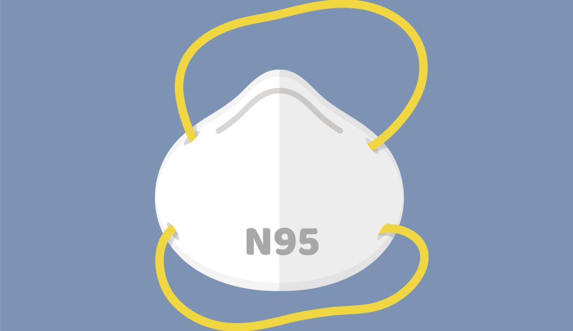 Illustration of an N95 Mask