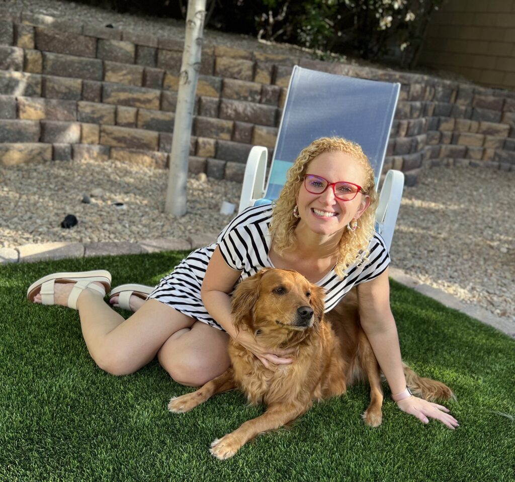 Stefanie Remson with her dog